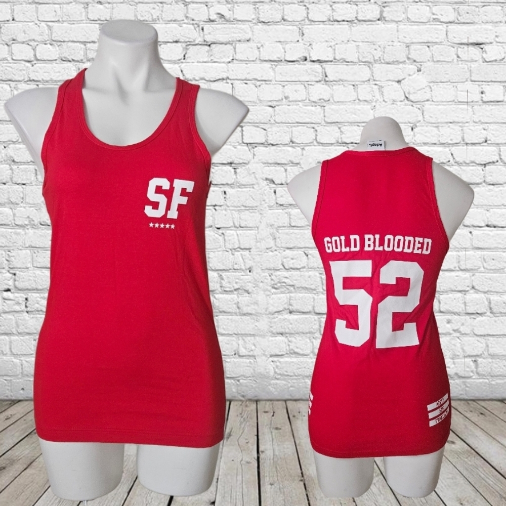New Without Tags Adapt ClothingGold Blooded (Women's Red Tank Top)